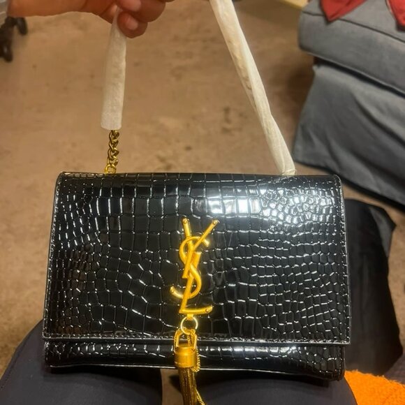YSL SMALL CROC BAG - Picture 1 of 6